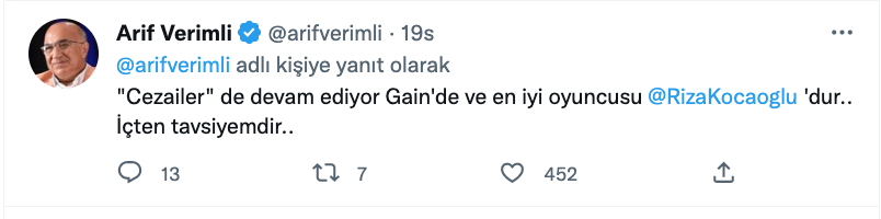 arif verimli den cici ve cezailer ile ilgili dikkat ceken yorumlar