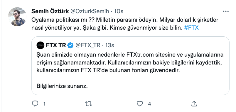 semih ozturk ten ftx tepkisi