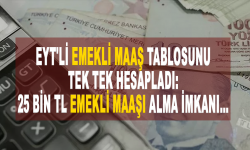 EYT'li emekli maaş tablosunu tek tek hesapladı: 25 bin TL emekli maaşı alma imkanı...