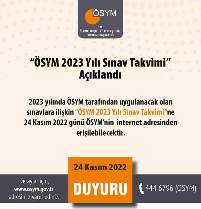 Son Dakika! 2023 Yükseköğretim Kurumları Sınavı oturumları 17-18 Haziran'da yapılacak