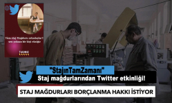 Staj Mağdurlarından Twitter etkinliği!