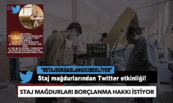 Staj ve çıraklık mağdurlarından Twitter etkinliği: