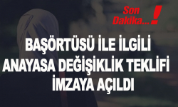 Son dakika... Başörtüsü ile ilgili anayasa değişiklik teklifi imzaya açıldı