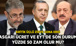 Asgari ücret ve EYT'yle ilgili 3'lü zirve: Erdoğan 2 bakanla görüştü