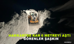 Hakkari'de kar yüksekliği 6 metreyi aştı