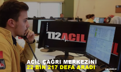 Acil çağrı merkezini 22 bin 217 defa aradı