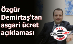 Özgür Demirtaş'tan asgari ücret açıklaması