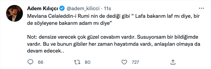 adem kilicci dan turbo turabi camkiran in kendisi hakkindaki sozlere mevlana li yanit