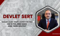 Devlet Sert'ten asgari ücret yorumu