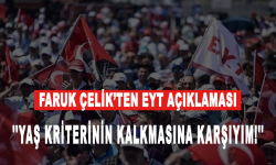 Faruk Çelik’ten EYT açıklaması: Yaş kriterinin kalkmasına karşıyım!