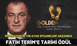 Fatih Terim Altın Ayak Ödülü'nü aldı