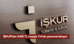 İŞKUR'dan 9.900 TL maaşla 114 bin personel alınıyor