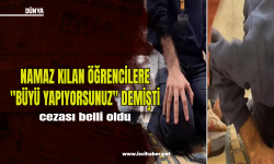 Namaz kılan öğrencilere