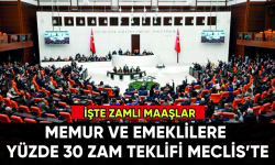 Memur ve emekli maaşlarına yüzde 30 zam teklifi Meclis'te