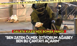 Galata Kulesi'nde bomba paniği korkuttu