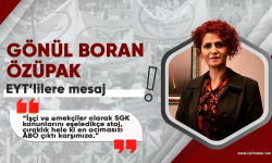 Gönül Boran Özüpak, staj, çıraklık ve ABO mağduriyetine sessiz kalmadı